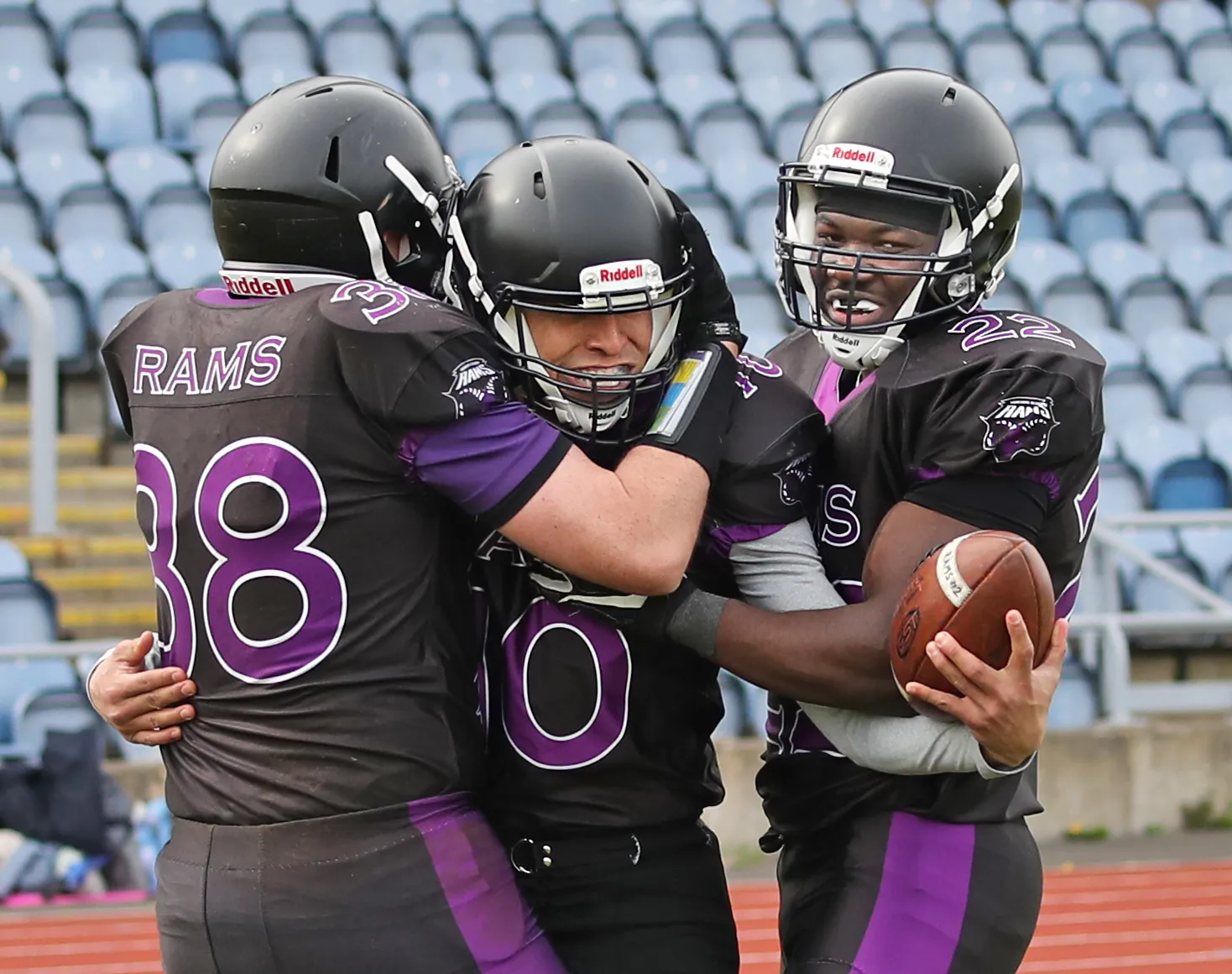 Edher Guadarrama celebrates his TD